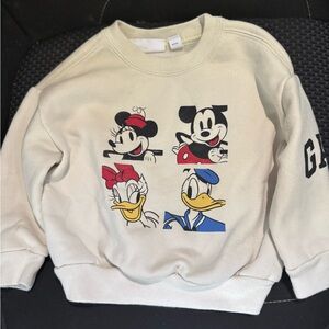 GAP Cream Sweatshirt with Disney Characters
